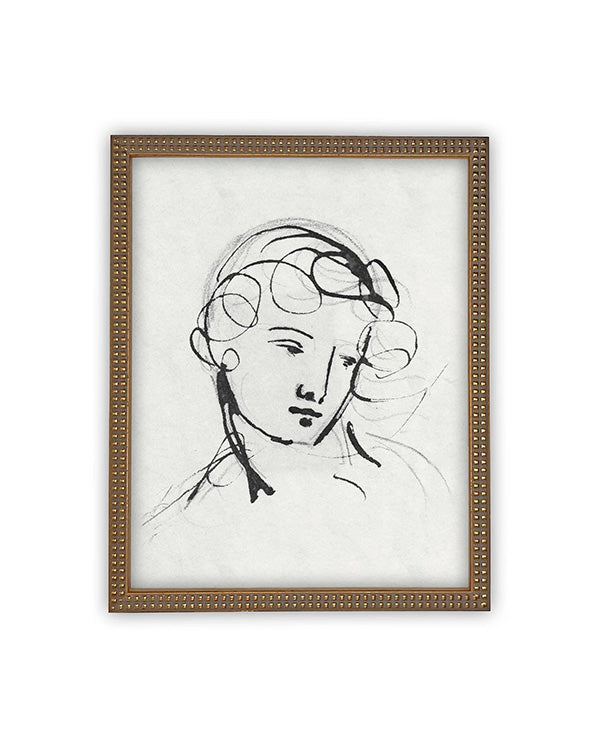 Profile Sketch Art - Framed
