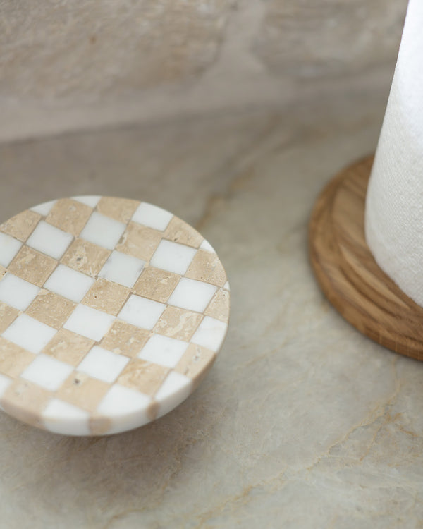 Checkered Marble Dish