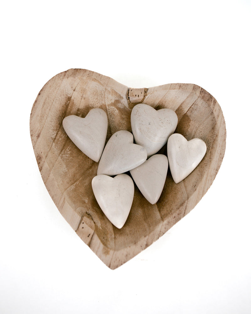 Hand Carved Wooden Heart