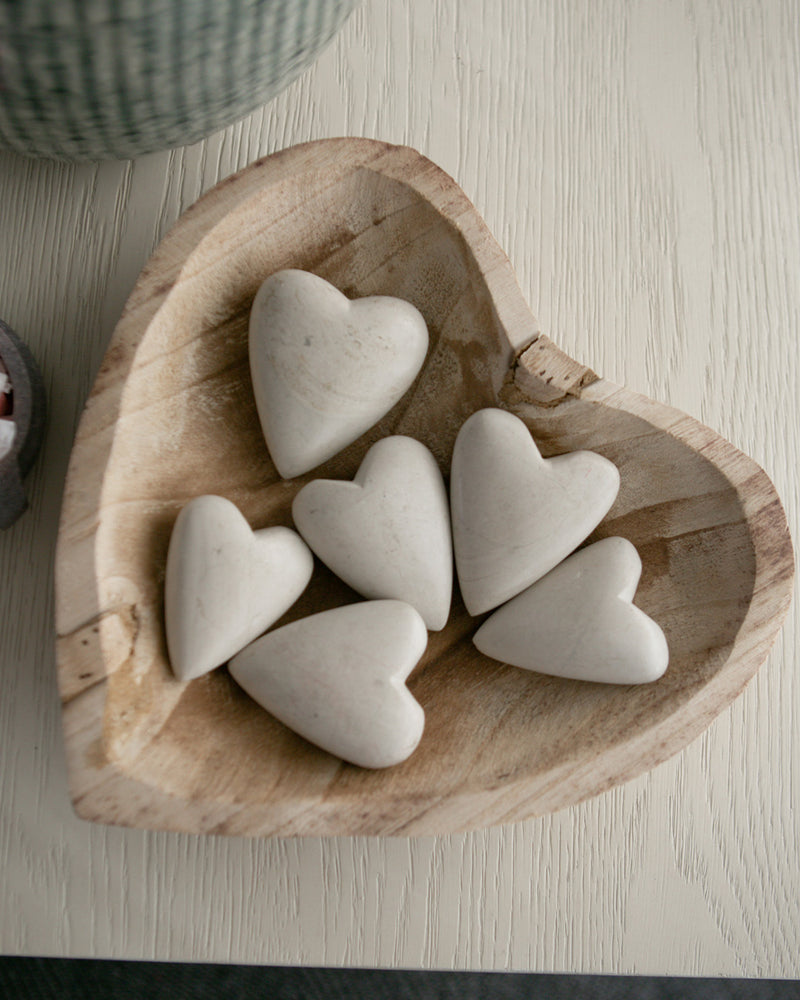 Hand Carved Wooden Heart