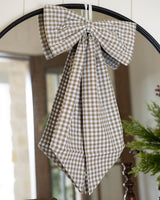 Large Gingham Bow
