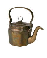 Aged Metal Teapot - One Of  A Kind