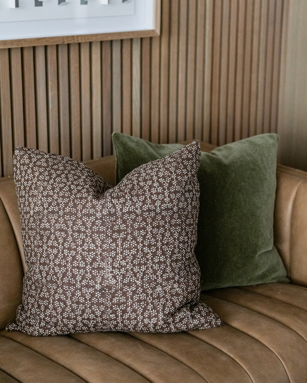 Umber Geometric Double Sided Designer Pillow Cover 21x21