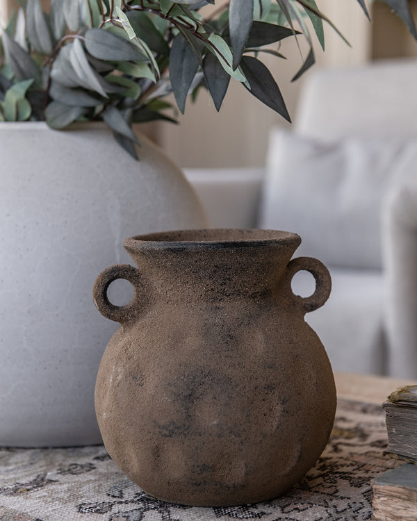 Rustic Umber Small Vase