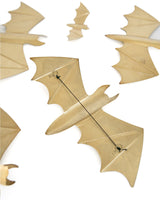 Distressed Winged Gold Bats - Set of 9