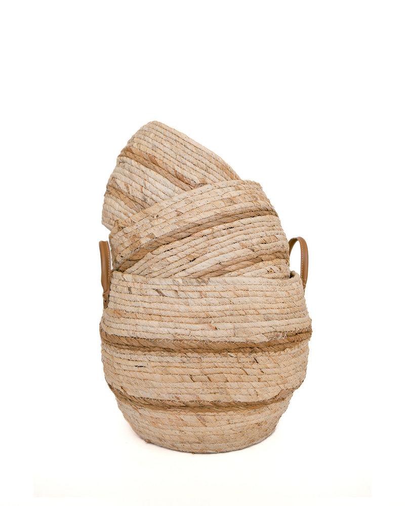 Woven Maize Baskets - Set of 3