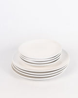 White Stoneware Plates