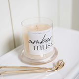 Cloche Candle - Amber Musk