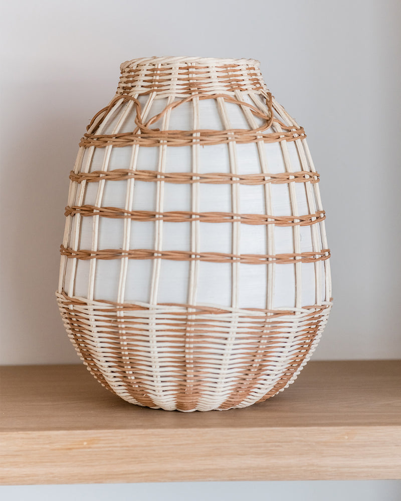 Handwoven Wrapped Vase