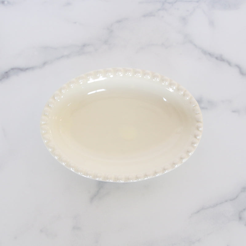 Ivory Beaded Soap Dish