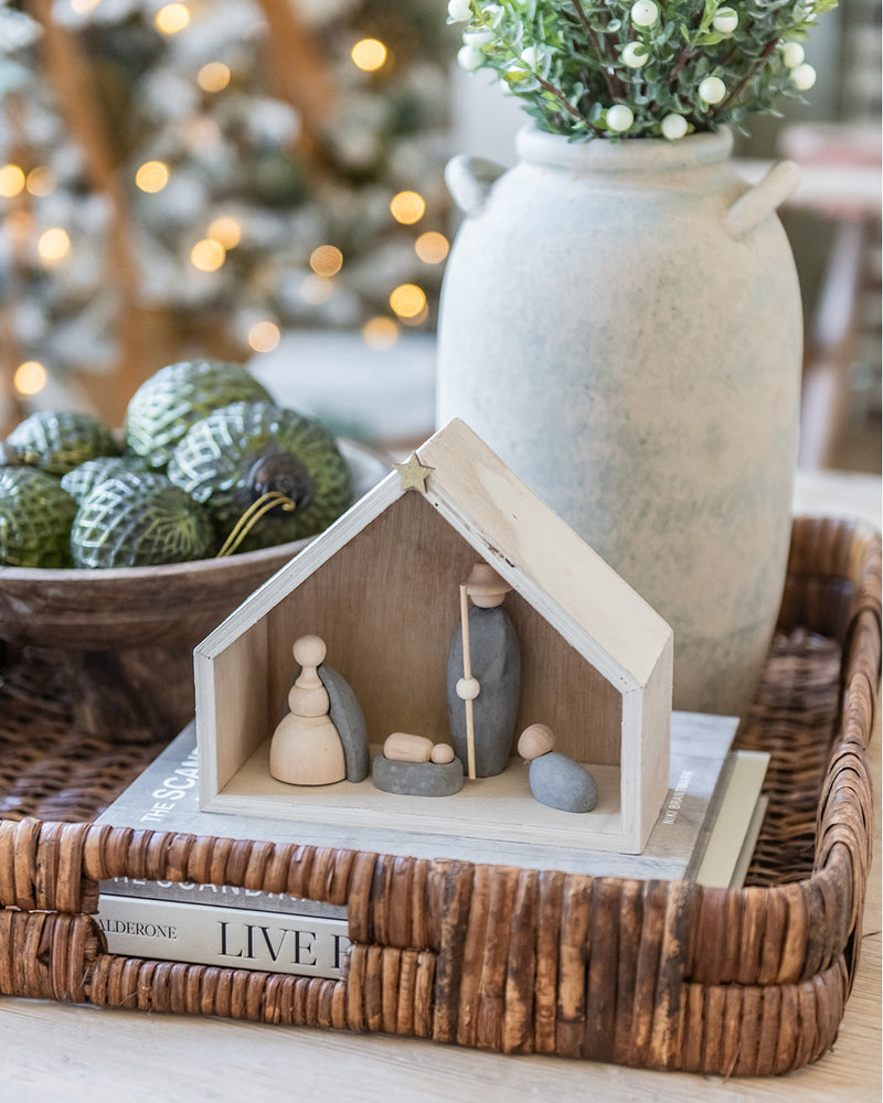 Wood & Cement Nativity Scene