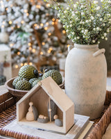 Wood & Cement Nativity Scene