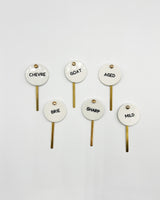 Stone Cheese Markers- Set of 6